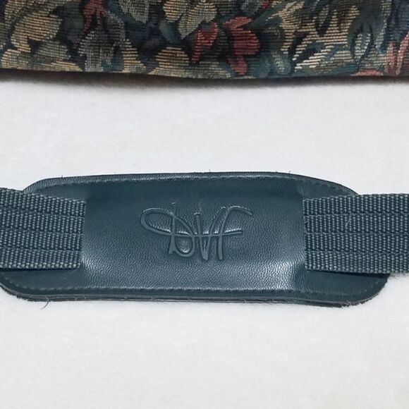 Vintage 80s Diane Von Furstenberg Large Floral Tapestry Canvas Weekend Bag - Picture 5 of 16